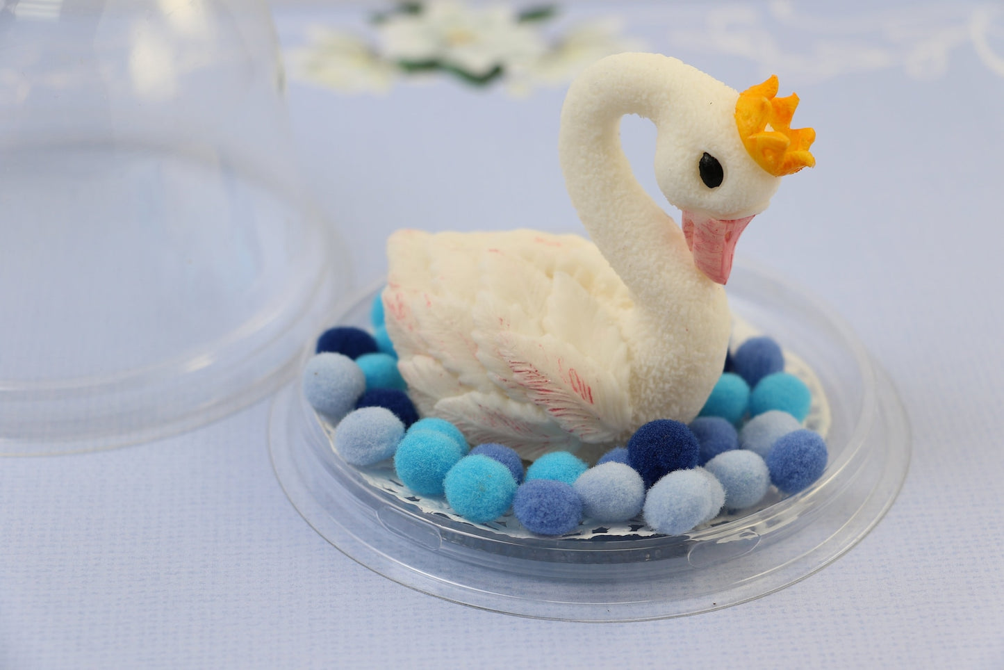 Handmade soap swan