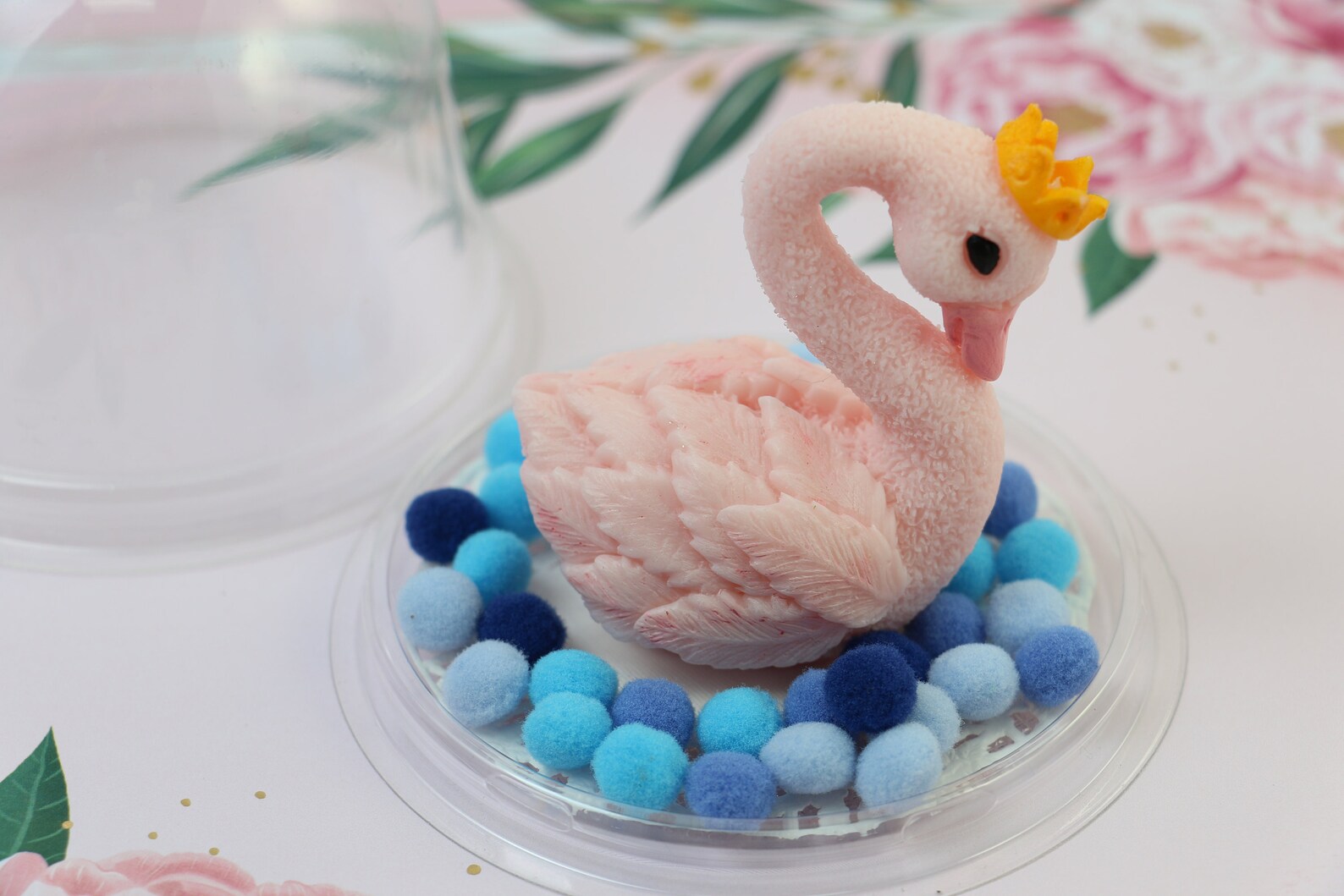 Handmade soap swan