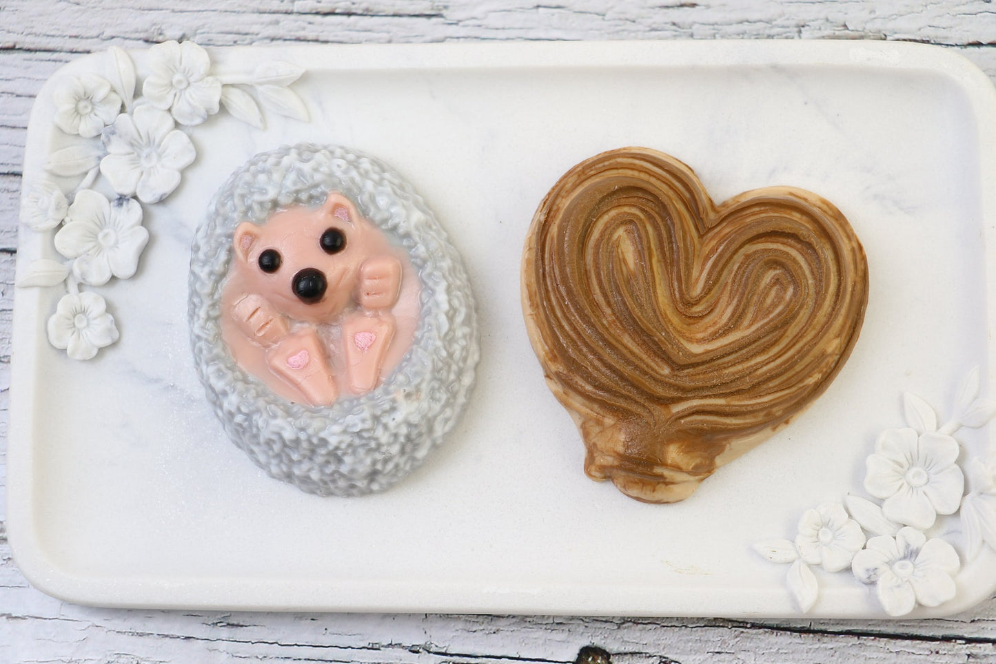 Handmade soap gift set Hedgehog with French Bread