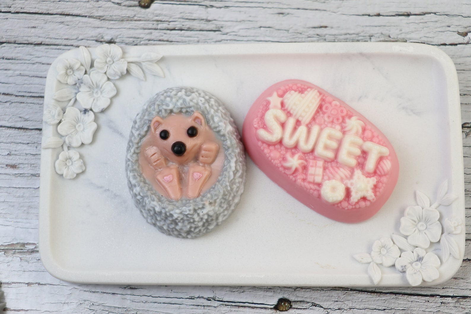 Handmade soap gift set Hedgehog with "Sweet Cookie"